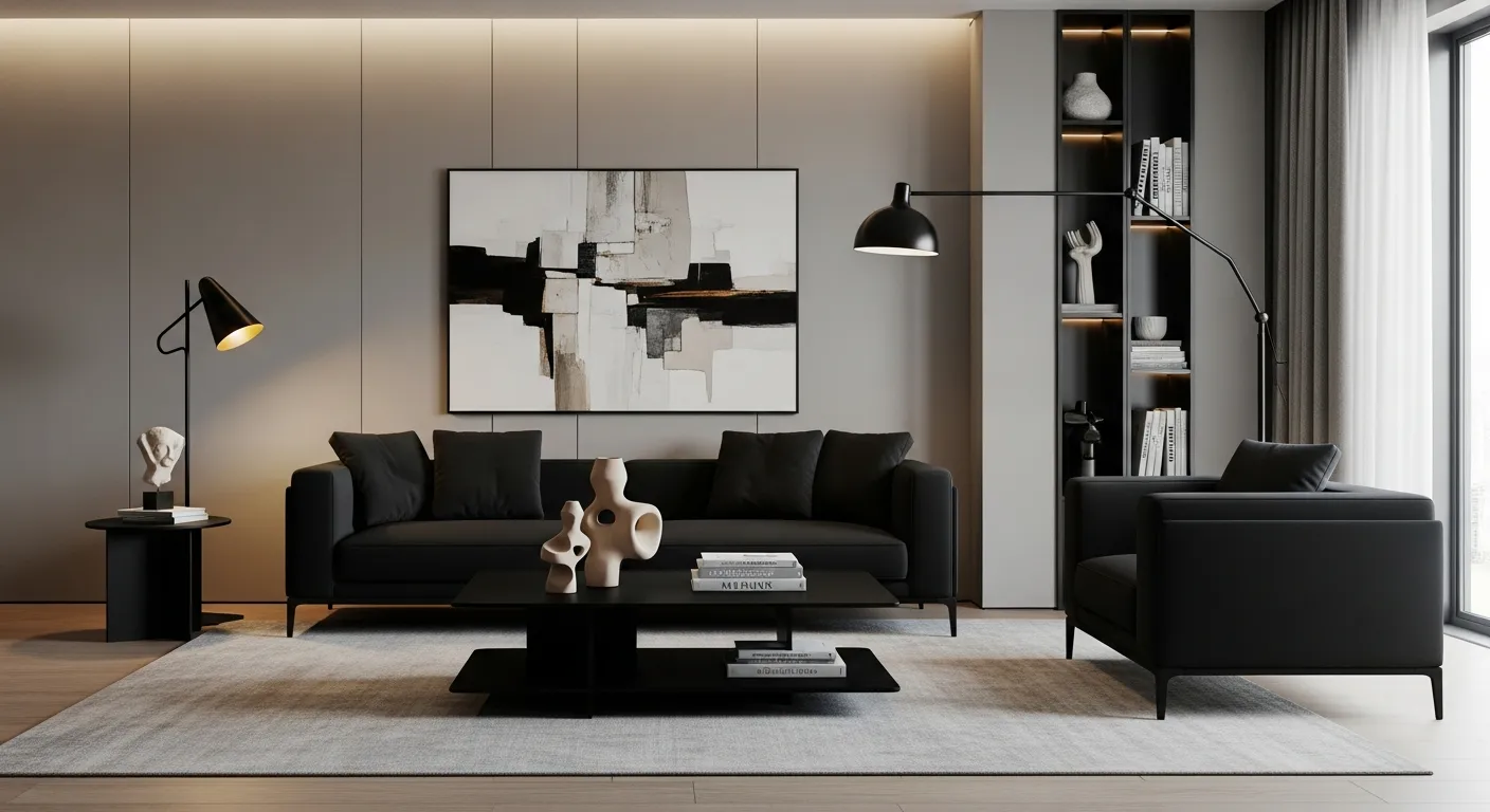 Adhésif Meuble Noir